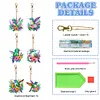 6 PCS Hummingbird Double Sided - 5D DIY Keychain