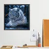 Flash Tiger-Full Round Diamond Painting 40*40CM
