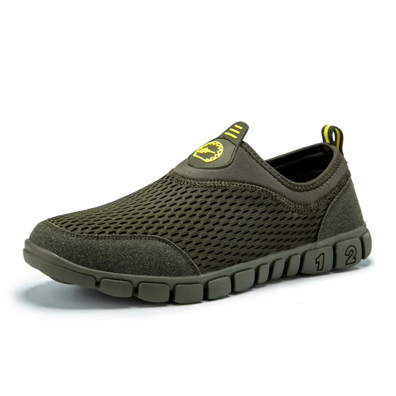 2021 New Aqua Shoes For Men Summer Outdoor Beach Water Shoe Breathable Fishing Wading Upstream Shoes Non-slip Plus Size Sneakers