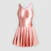 Men's glossy silky one-piece house dress
