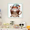Coffee Gnome-11CT Stamped Cross Stitch 40*40cm/15.75*15.75in