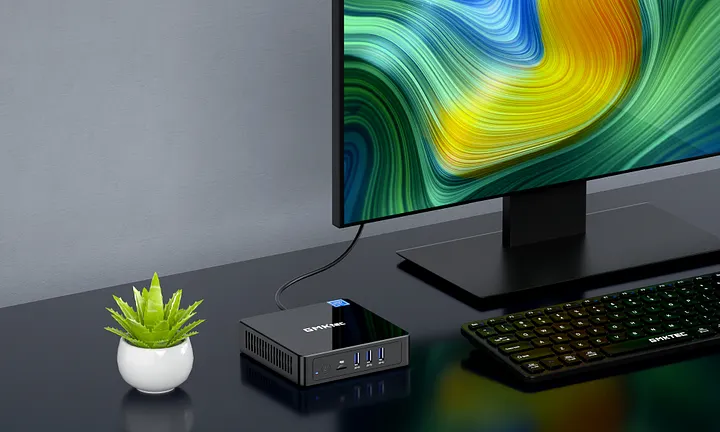 GMKtecのNucBox3 J4125 ファンレスの静音ミニPC NucBox 3 Mini PC--Windows 11 Home OS + 4K 60Hz DP Port
