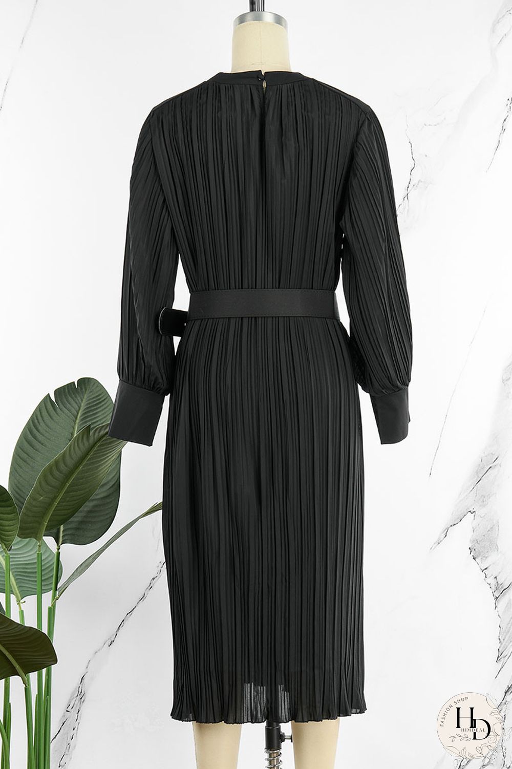 White Casual Solid Patchwork Fold With Belt O Neck Straight Dresses