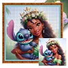 (Multi-Style) Princess And Stitch Disney-11CT Stamped Cross Stitch 40*40cm