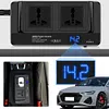 200W Car Power Inverter 12V to 220V Car Voltage Converter 4 USB Ports Adapter