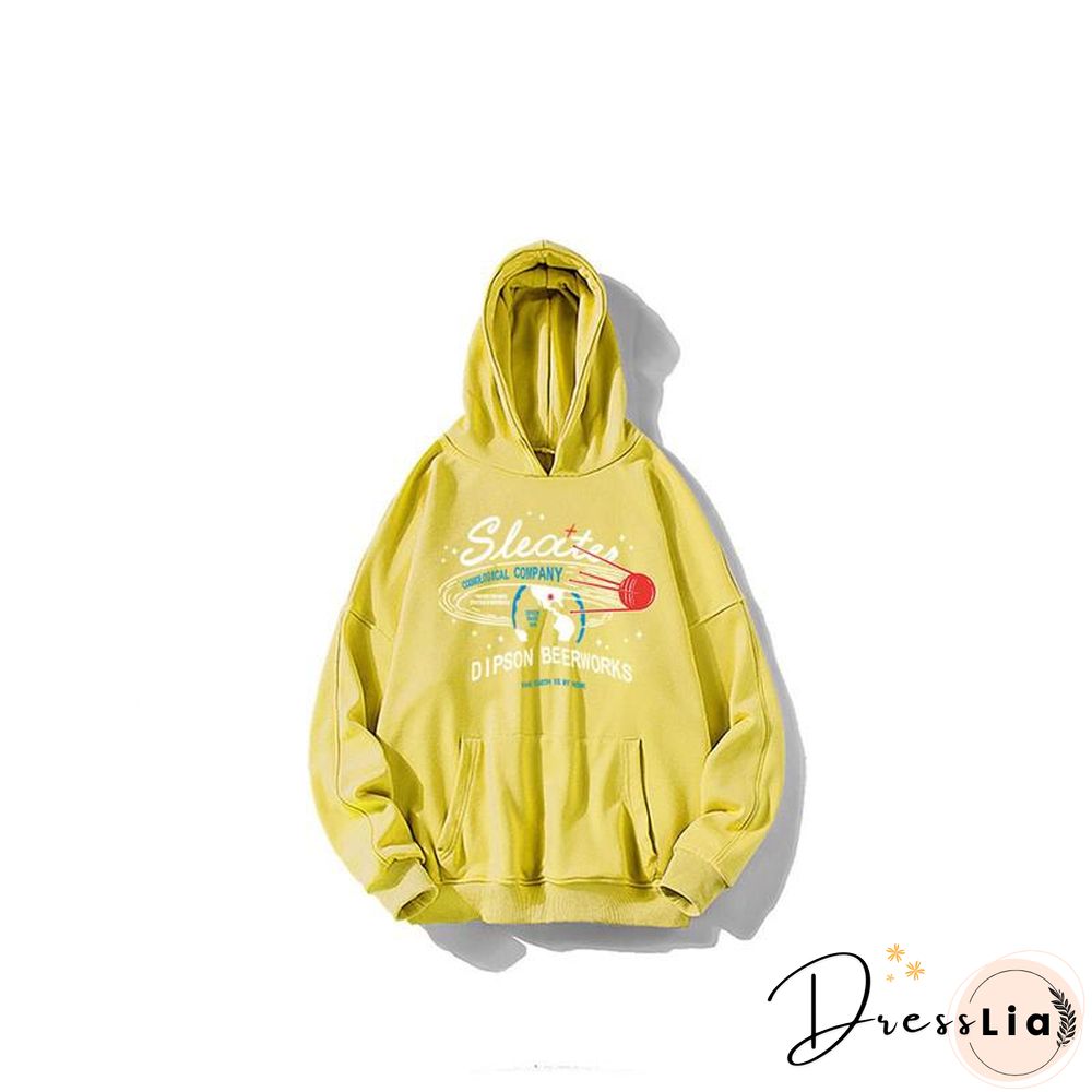 Harajuku Letter Print Hoodies Sweatshirt Spring Autumn Vintage Clothes for Women Korean Style Loose Streetwear Female Pullover