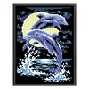 Dolphin - 9CT Partial Beaded Cross Stitch Kit(20x28cm)
