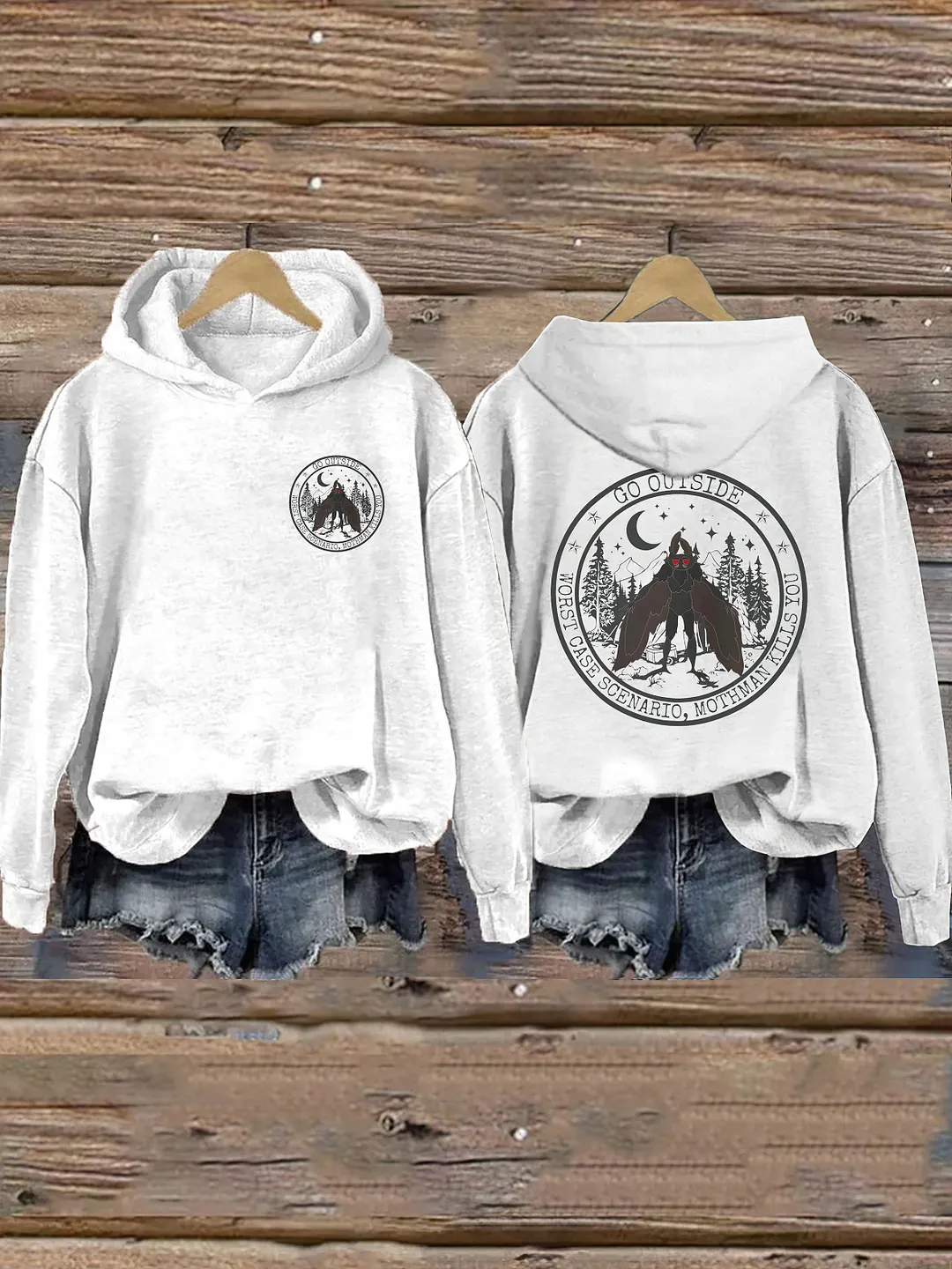 Go Outside Worst Case Scenario Mothman Hoodie 