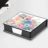 Cat Leather Diamond Art Note Box with 160 Sheets of Paper for Adults Beginners