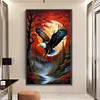 (Big Size)Eagle - 11CT Stamped Cross Stitch - 40*65cm - Animal