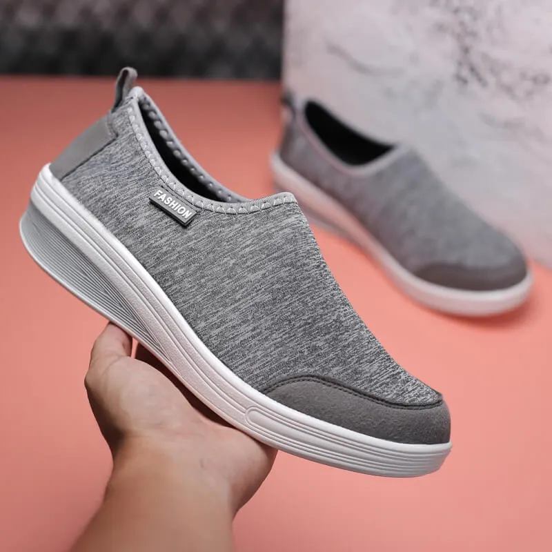 MWY Women Chunky Sneakers Casual Vulcanize Shoes Breathable Mesh Wedge Shoes Platform Trainers Women Zapatillas De Mujer