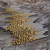 60pcs Drill Bits Straight Shank High Speed Steel Twist Drill Bits (Gold)