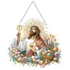 >SALE<Acrylic Jesus Easter Egg Single-Sided 5D DIY Diamond Painting Hanging Pendant