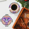 Diamond Painting Coaster DIY Animal Cup Cushion Table Placemat(8 Piece Set 1 Rack)