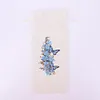 5D DIY Special Shaped Drill Diamond Painting Wine Bottle Bags Covers Kit (Flower)