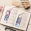 (US Local)Snowman A5 Size Diamond Painting Notebook Set with 4Pcs Bookmark Holiday Gift