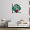 Diamond Painting-DIY Full Round Drill Stained Glass Christmas Deer