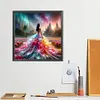 Superbe Fille En Jupe-Perceuse Ronde Peinture Diamant-40*40CM