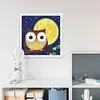 >SALE<5D DIY Full Round Drill Diamond Painting Owl Kit Home Decor Art Craft 15x15cm