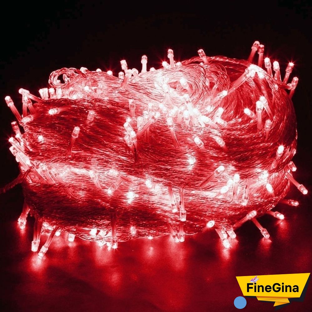 New 8 Modes Christmas Fairy Light Outdoor Waterproof AC 220V/110V 50M/20M/10M 500/200/100LED Fairy LED String Light Chirstmas String Garland For Xmas Wedding Christmas Party Holiday