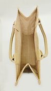 DIY Linen Waterproof Handbag Shopping Storage Bag Totes
