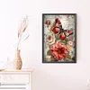 Butterfly Peony-Full Round Diamond Painting 40*60CM(Poster Style)