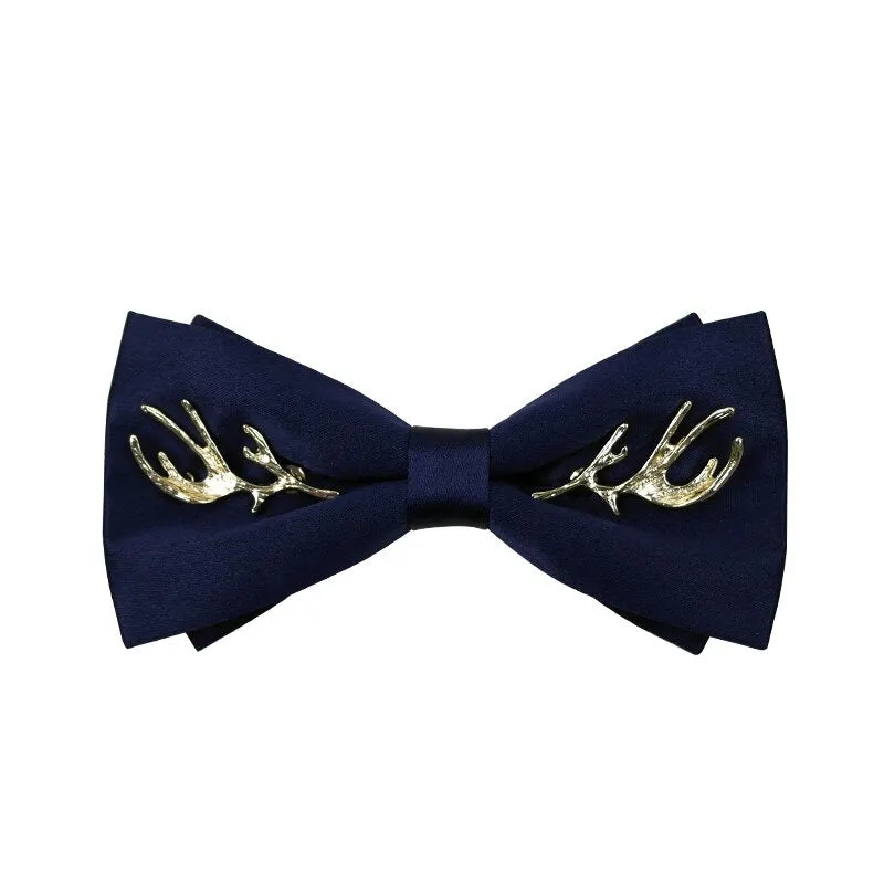 Upscale White Shirt Tassel Chain Rhinestone Bow Tie Bowtie Wedding Best Man Bowknot Red Luxury Tie Formal Dress Gifts for Men