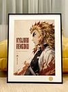 Flame Hashira Rengoku Kyojuro Decorative Painting - Demon Slayer: Kimetsu no Yaiba - Xingkong Studio