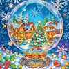 (US Local)4Pack Xmas-Special Shaped Diamond Painting Kit(30x30cm)