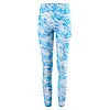 Men's mesh floral thin elastic high waist printed cropped pants