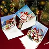 (US Local)6PCS DIY Diamond Art Greeting Cards Xmas Designs for Festivals and Celebrations