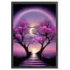 Moon Night Flower Tree-11CT Stamped Cross Stitch 60*40cm/23.62*15.75in (Big Size)