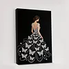 (30x40cm)DIY Pearl Painting Framed Dress Girl Handmade Pearl Material Art Kit Living Room Decor