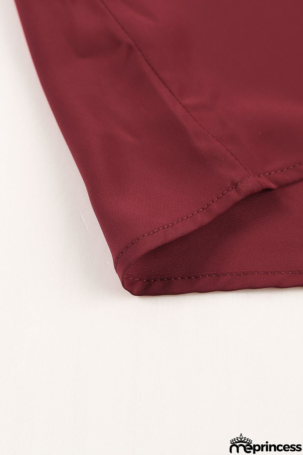 Summer Red Crew Neck Flounced Tank Top