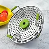 🧑&zwj;🍳kitchen Artifact🥳Stainless steel folding vegetable steamer (🔥New Year's discount🔥  ())