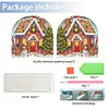 Acrylic Christmas House Diamond Painting Paper Towel Napkin Holder for Art Crafts