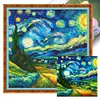 Starry Sky Scenery-11CT Stamped Cross Stitch 50*50cm/19.69*19.69in