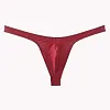 Seamless Solid Thong Men T-back Thin Low-Waisted Underpants