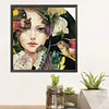 Girl Hummingbird-Paint by Numbers Acrylic Painting 40*40CM