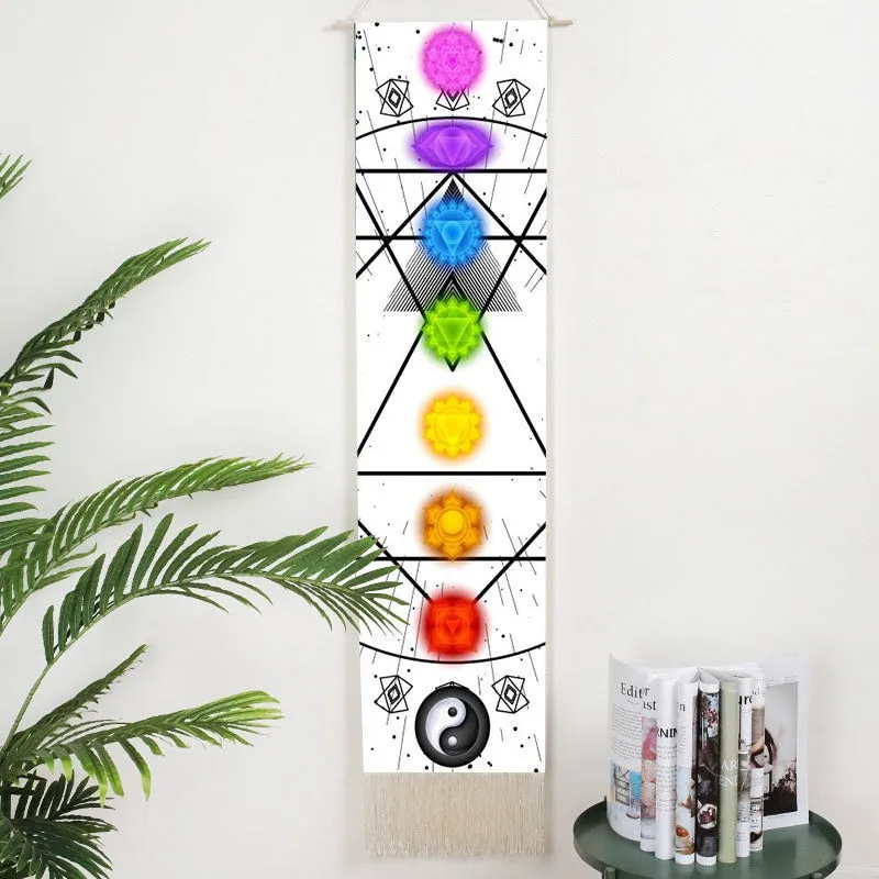 Lifelike Snake Wall Hanging Phase Tapestry Bohemia Tarot Tassel Tapestry Boho Mandala Art Tapestries For Bedroom Office Decor