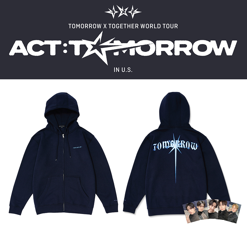 TXT ACT : TOMORROW ジャケット TXT] World Tour : ACT : Tomorrow : Zip-Up Hoodie – krmerch