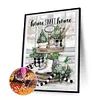 Diamond Painting-DIY Full Round Drill Christmas Snow Scene