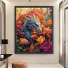 >SALE<Full Embroidery Eco-cotton Thread 11CT Print Flower Dragon Cross Stitch 50x60cm