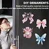 12PCS DIY Diamond Art Refrigerator Sticker Kits for Home Decor (Bow Tie)