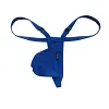 Men's Silky Smooth U Convex Pouch G-String Underwear Free Button Breathable Mesh T-Back Underpanties