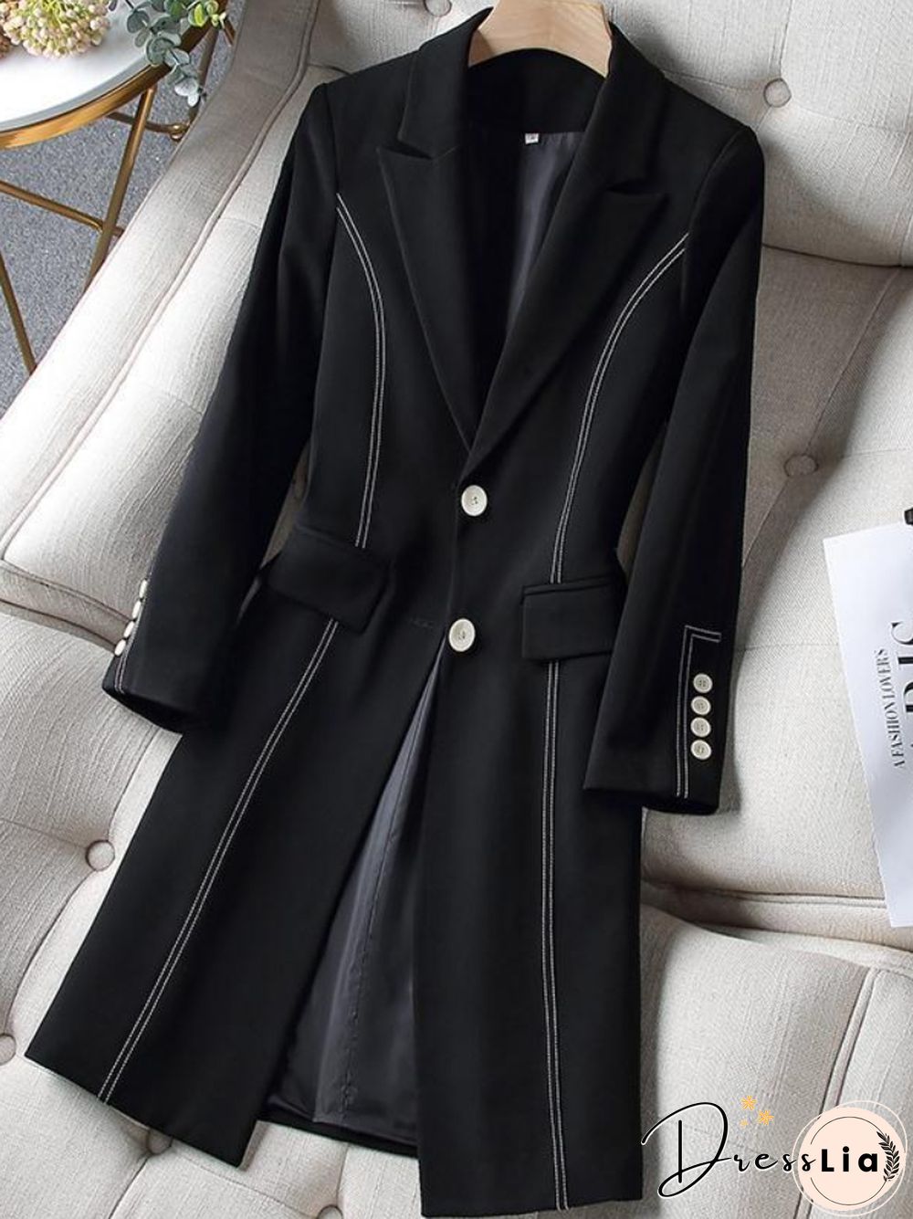 New Spring Autumn Mid-length Suit Jacket Women's Fashion Temperament Thin Thickened Coat Oversized Commuter Clothes Suit Blazer