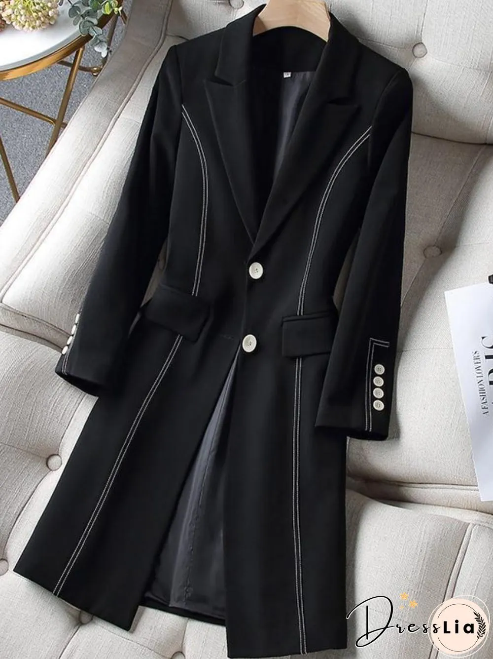 New Spring Autumn Mid-length Suit Jacket Women's Fashion Temperament Thin Thickened Coat Oversized Commuter Clothes Suit Blazer