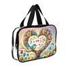 DIY Diamond Art Rhinestone Makeup Bag Crystal Transparent PVC Storage Pack Kit