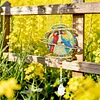 2pcs DIY Diamond Painting Parrot Wind Chimes Crystal Window Suncatcher Craft Set Birthday Gifts Home Garden Decor