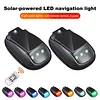 Solar-Power Car Roof Light with RC Punch-Free Universal Signal Mouse Lamp RGB Solar Powered Strobe Pilot Light for Pickup Trucks SUV Motorcycles